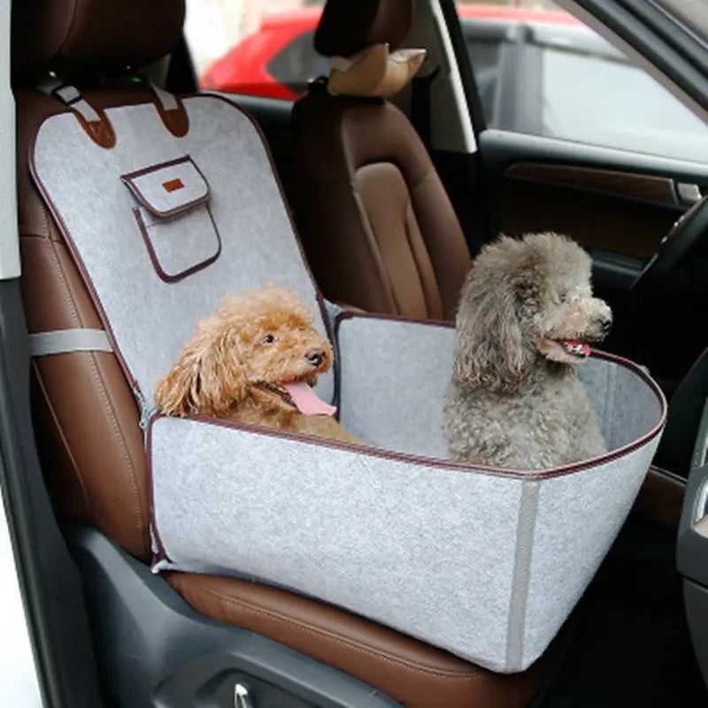 Retro Dual-purpose Pet Car Mat Front Seat Cushion - MaJuah