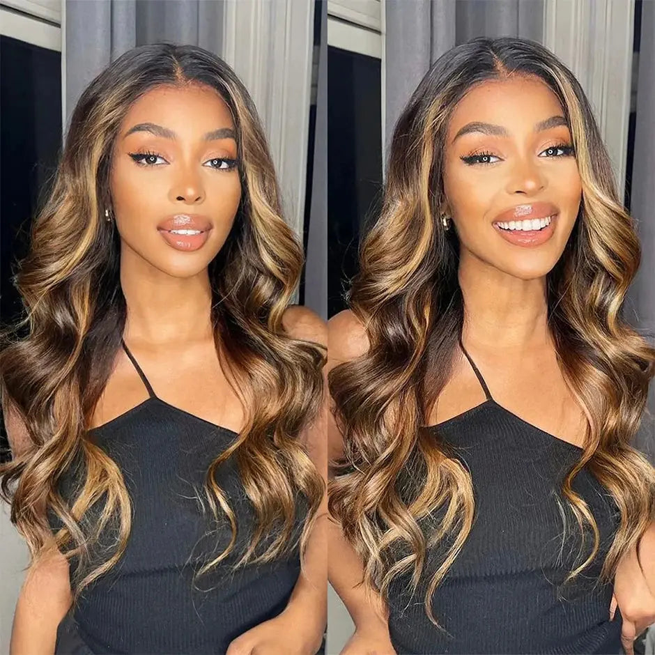 Body Wave Glueless Wigs 100% Human Hair Ready To Wear precut Preplucked HD Lace Frontal Wigs For Women Curly Lace Wigs YAWAWE - MaJuah