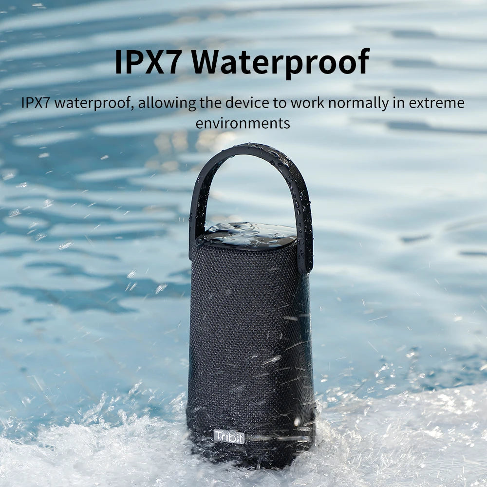 Tribit StormBox Pro Portable Bluetooth Speaker 360° Sound Quality IP67 Waterproof Outdoors Party Wireless Speaker For Camping