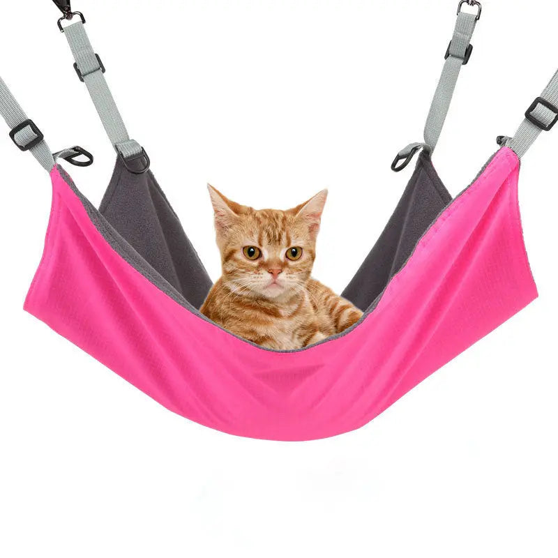 Small Cat And Dog Hanging Hammocks Can Be Used The Four Seasons With Plush And Waterproof Nylon Layer For Hanging Pet Supplies Pet Products - MaJuah