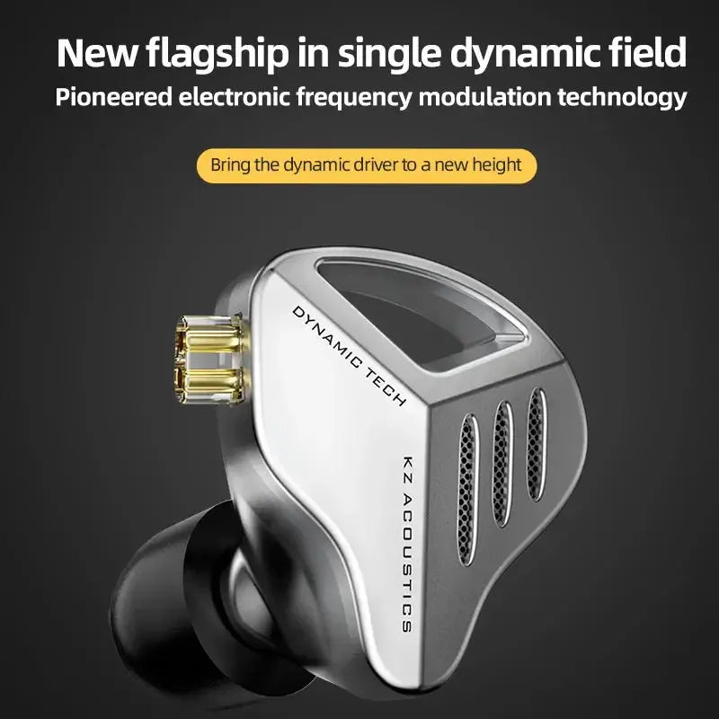 KZ ZVX Earphones Dynamic HIFI Bass Earbuds In Ear Monitor Headphones Sport Noise Cancelling Headset - MaJuah