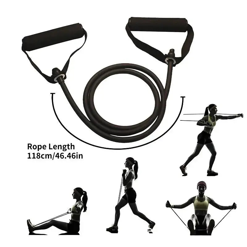 Resistance Exercise Bands With Handles For Men and Women, Home Strength Training Equipment - MaJuah