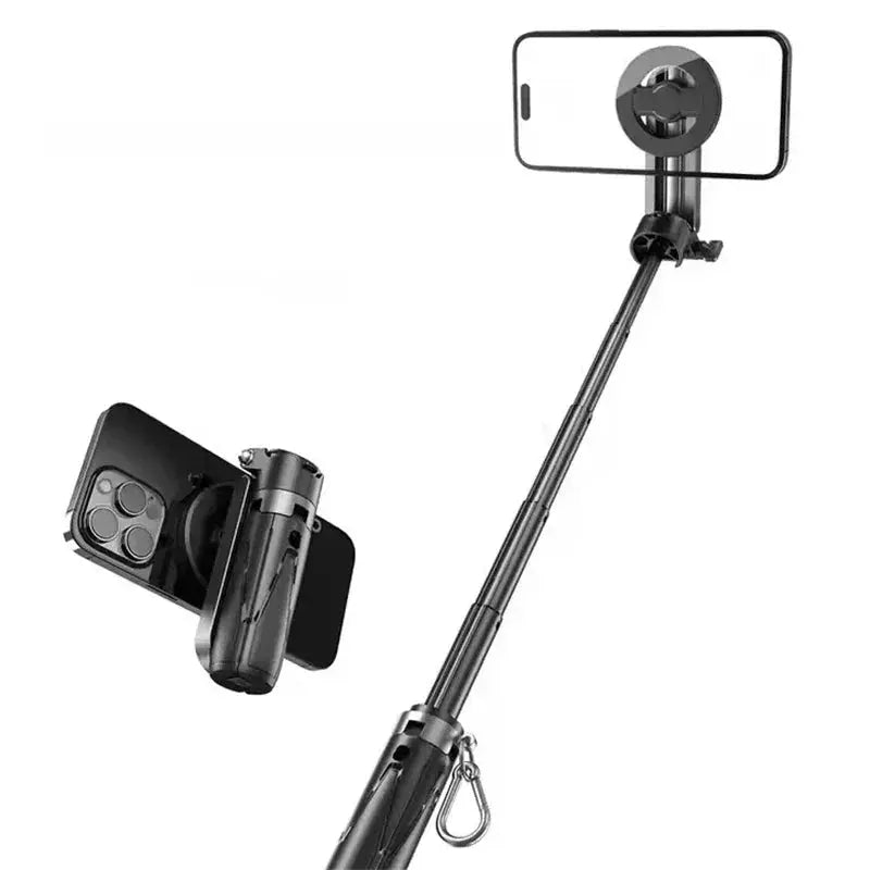 Pocket Mini Bluetooth Magnetic Selfie Stick Telescopic Multifunctional Tripod Stand for IPhone Android Magsafe Travel Monopod MaJuah