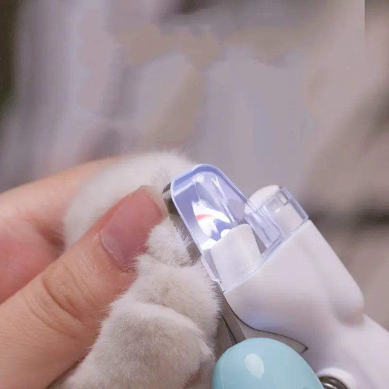 Pet Nail Clippers Dog Nail Clippers Cat Nail Clippers LED Electric Nail Grinder Pet Supplies LED Light Pet Nail Clippers - MaJuah