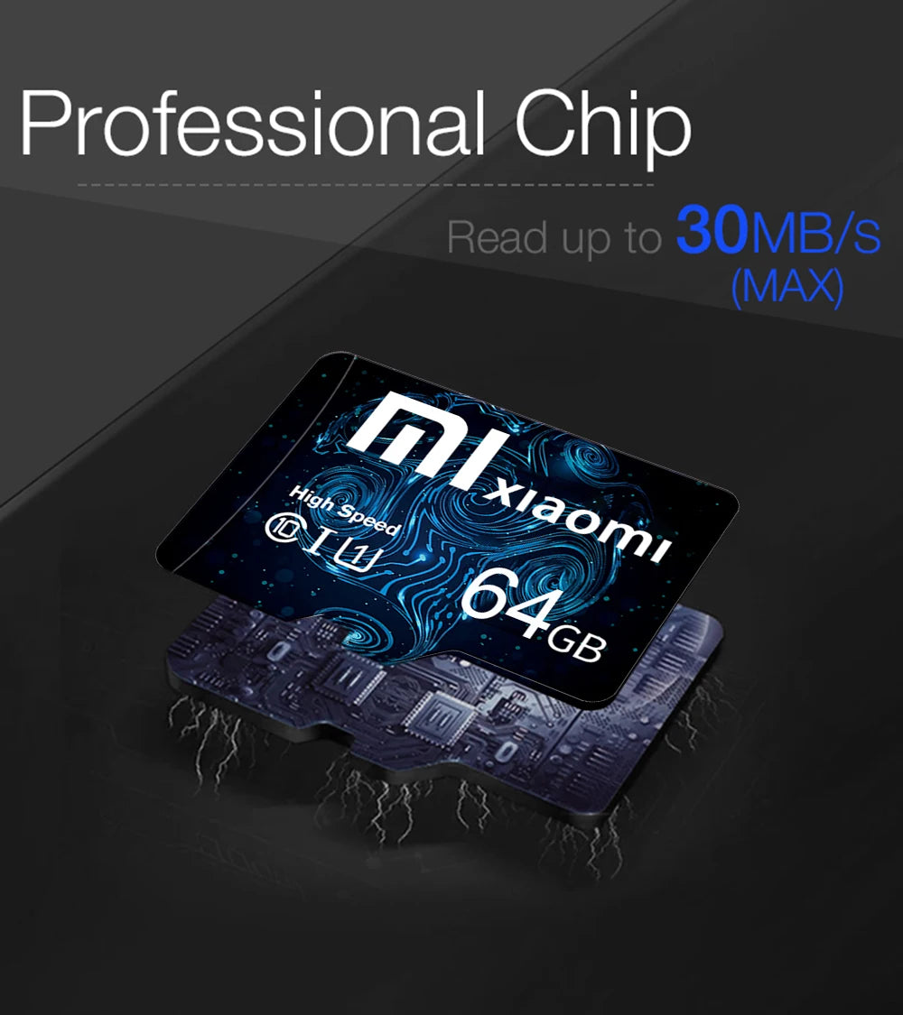 XIAOMI Memory Card 2TB Micro TF SD Card 1TB Class10 High Speed 512GB128GB Cartao De Memoria Data Storage For Phone/Camera/Games