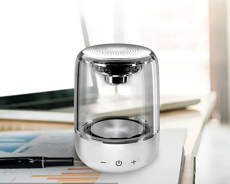 Portable Speakers Bluetooth Column Wireless Bluetooth Speaker Powerful Bass Radio with Variable Color LED Light - MaJuah