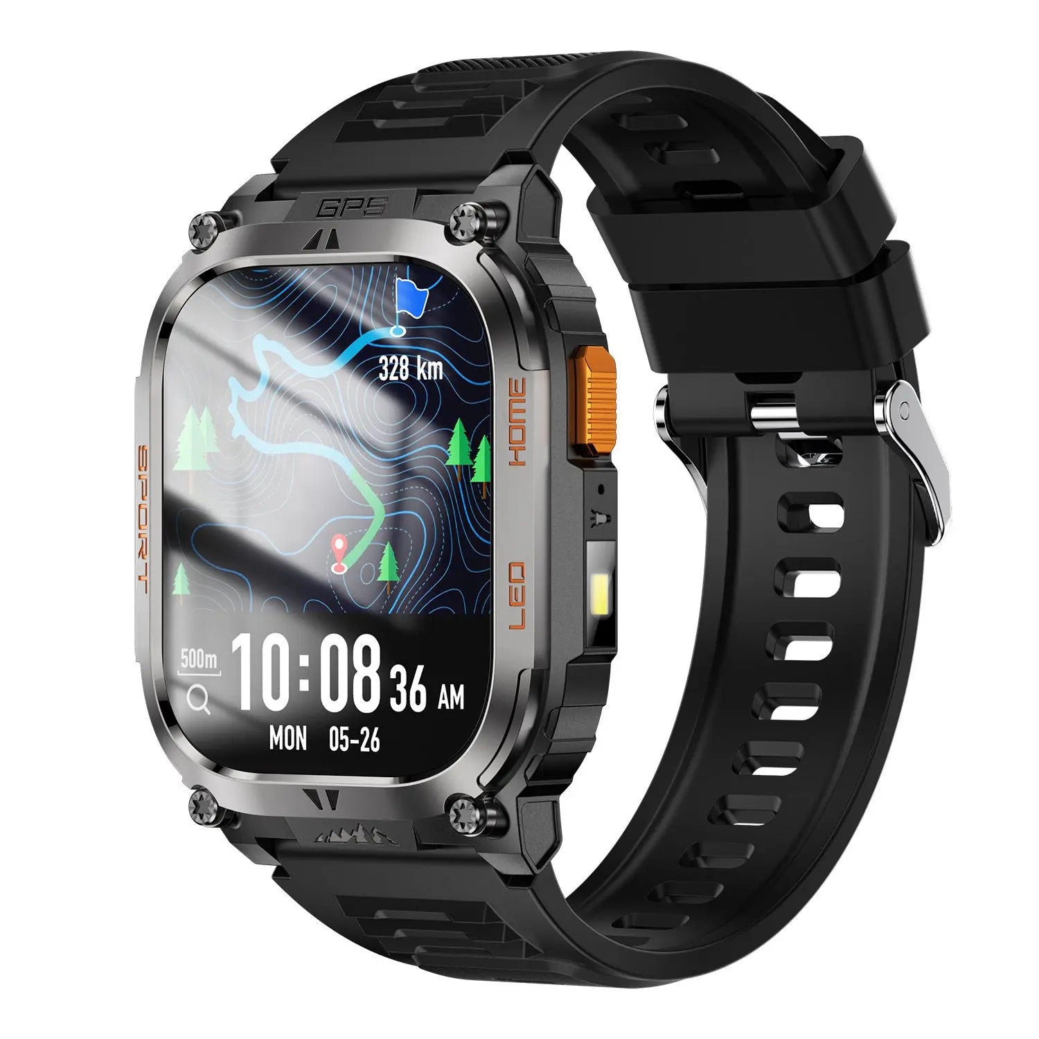 QX18 Smart Bracelet GPS Positioning Sports LED Health Monitoring - MaJuah
