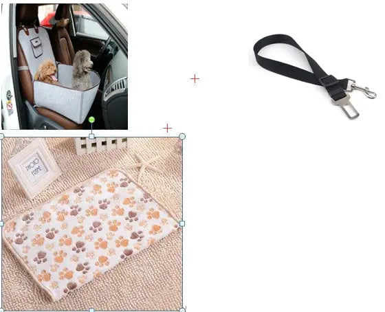 Retro Dual-purpose Pet Car Mat Front Seat Cushion - MaJuah