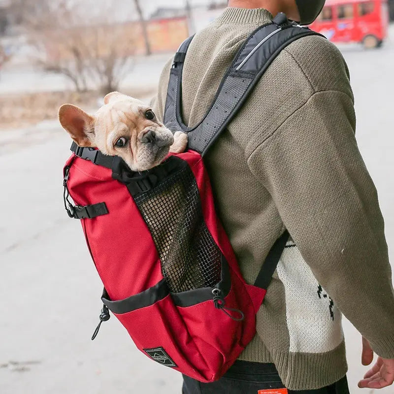 Pet Dog Carrier Bag Carrier For Dogs Backpack Out Double Shoulder Portable Travel Backpack Outdoor Dog Carrier Bag Travel - MaJuah