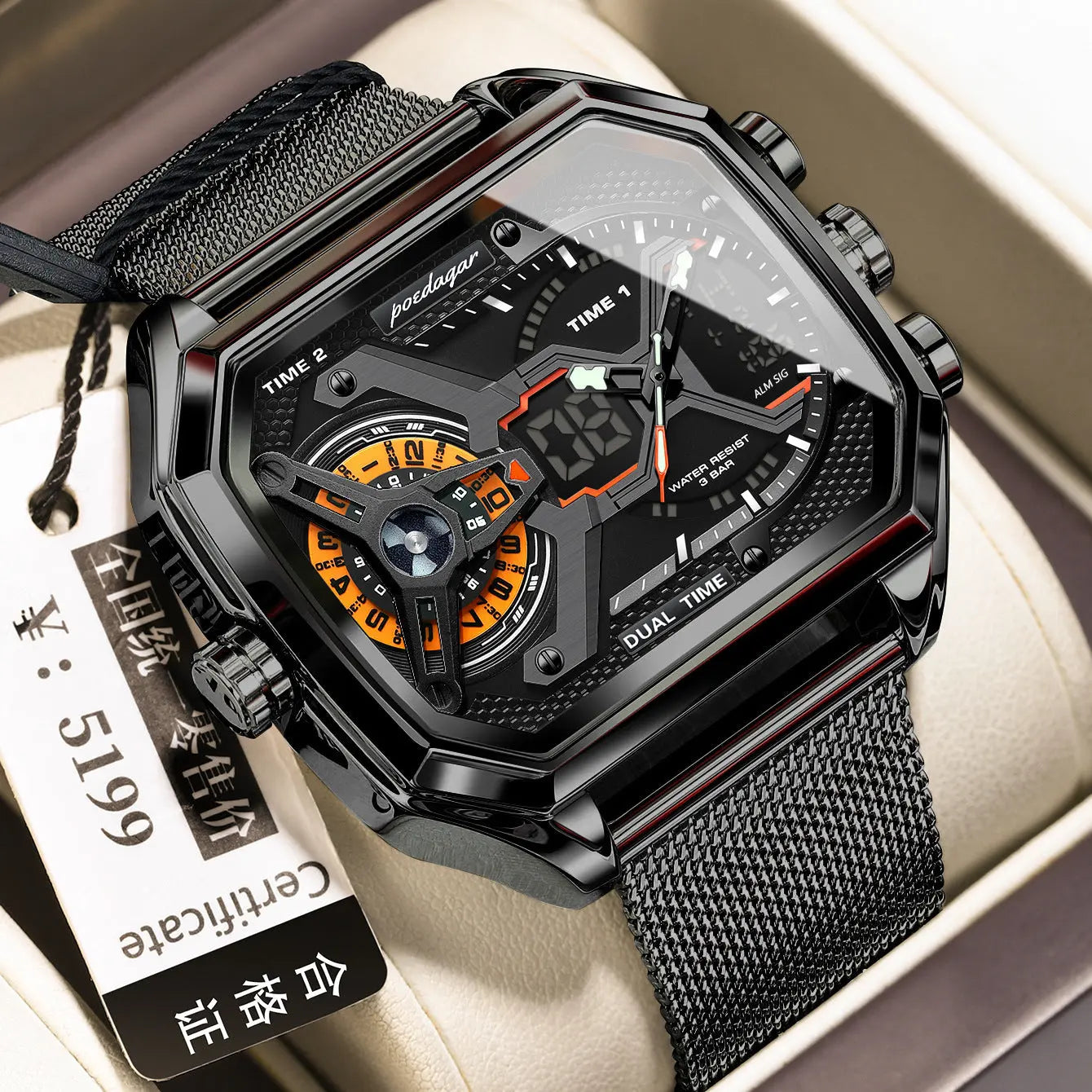 Multifunctional Waterproof Luminous New Men's Watch - MaJuah