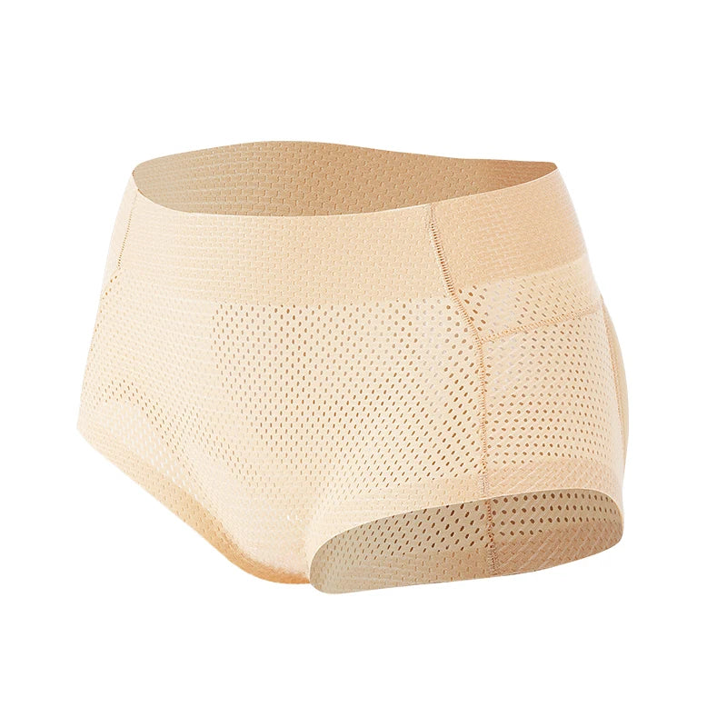 Women's Sexy Padded Butt Lifting Shaping Panties Slimming Tummy Control Invisible False Butt Mid-waist Women's Panties