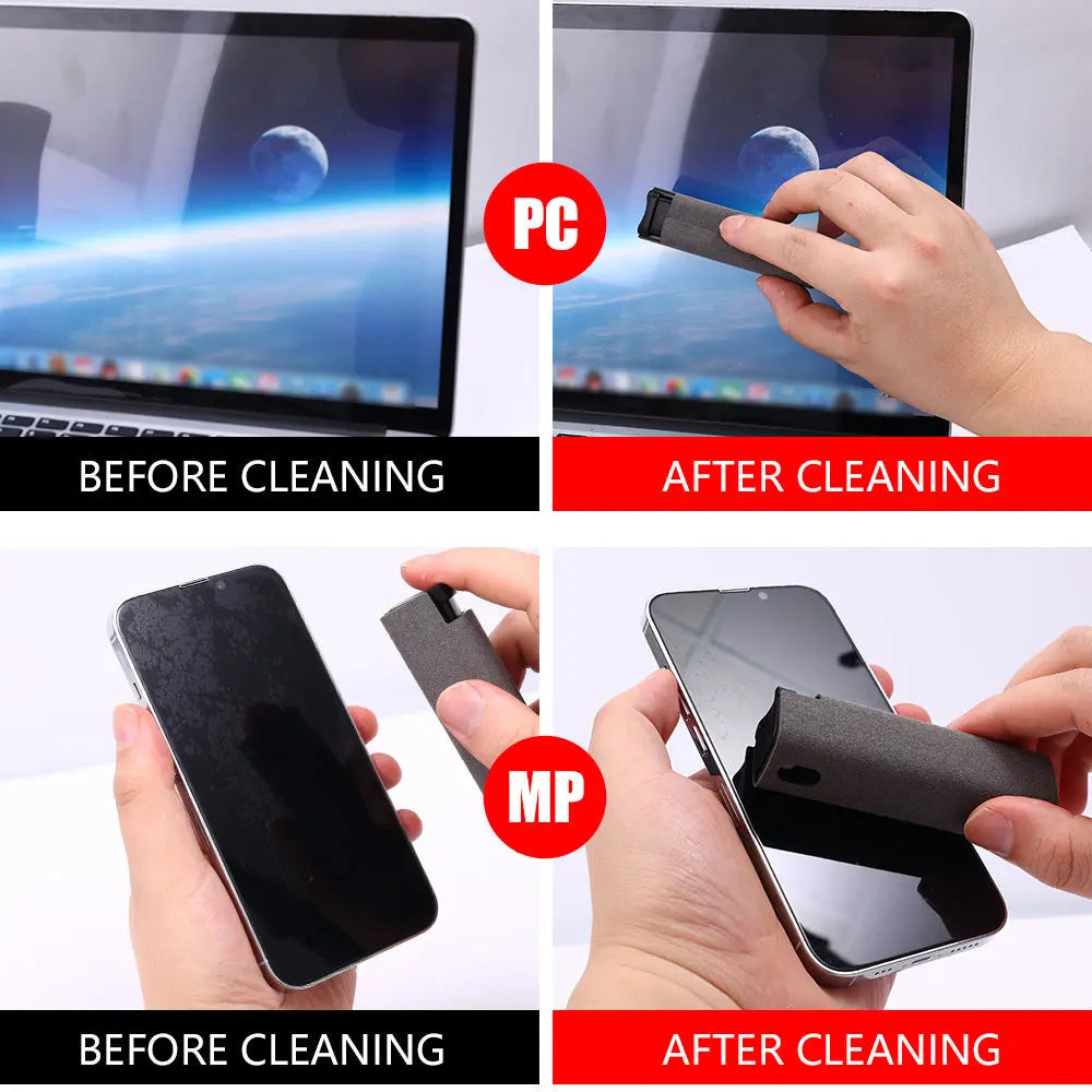Mobile Phone Screen Cleaner Artifact Storage Integrated Mobile Phone Portable Computer Screen Cleaner Set - MaJuah
