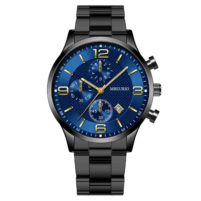 Fashion Numbers Three-eye Calendar Men's Watch - MaJuah