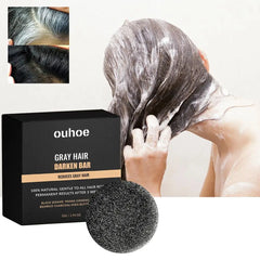 Hair Darkening Shampoo Bar Soap Anti Dandruff Deep Hair Care Nourishment Frizz Itchy Improve Beautiful Cleansing Black Head Z2M5