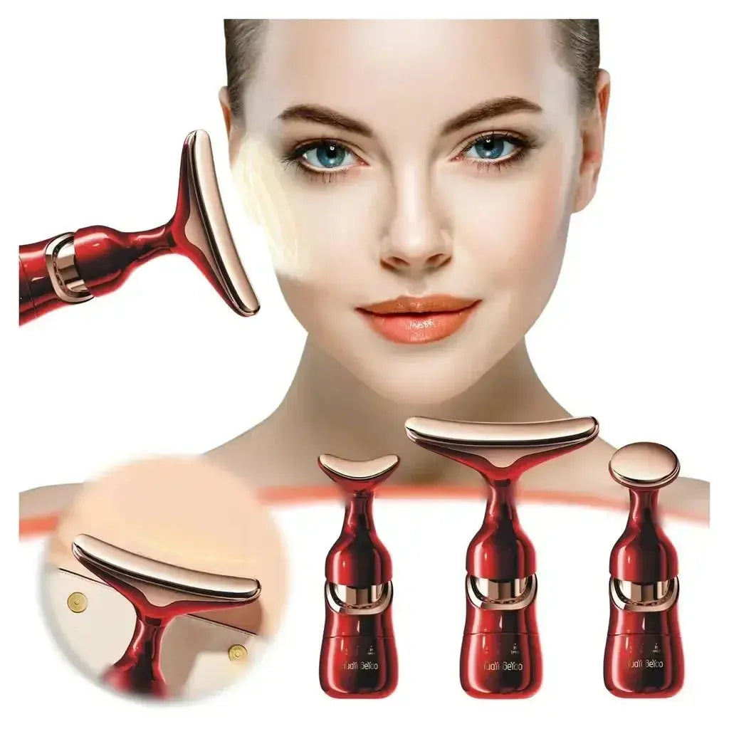 3-in-1 Face, Neck &amp; Eye Massager – Microcurrent Skin Rejuvenation Anti Aging Beauty Device BEAUTY TOOLS - MaJuah