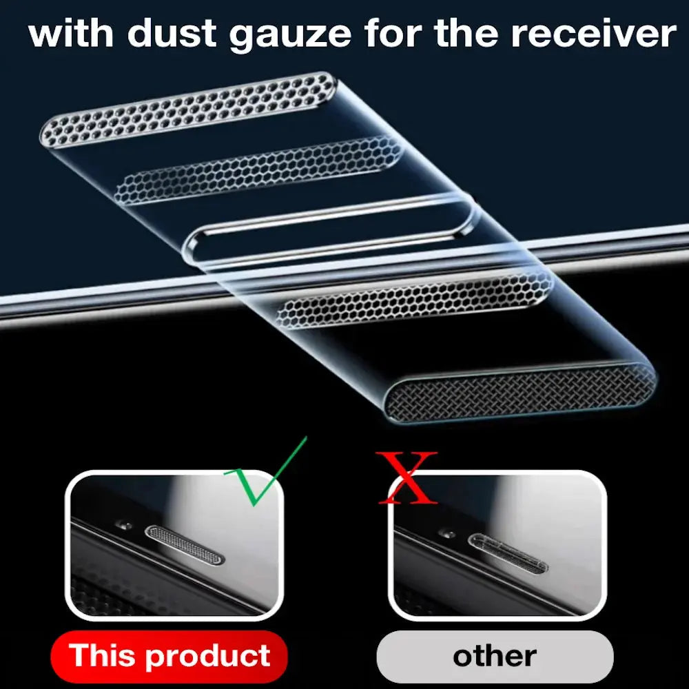 FOR iPhone 15 Pro Max 14 PLUS Tempered Glass Screen Protector 13 12 11 XR XS X Dust Free Phone With Install Kit Remove Explosion - MaJuah