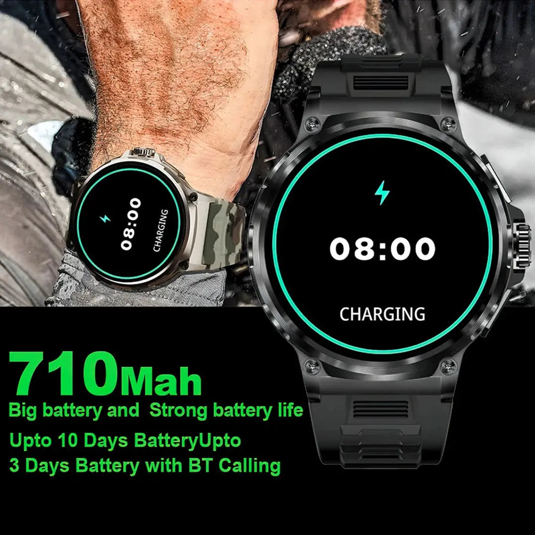 COLMI V69 1.85" Ultra HD Display Smartwatch Men 710 mAh Large Battery, 400+ Watch Faces Smart Watch For Android iOS Phone - MaJuah