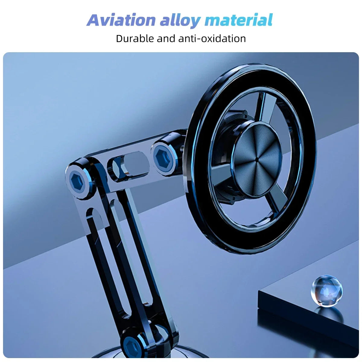 720 Rotate Metal Magnetic Car Phone Holder Foldable Magsafe Phone Stand Air Vent Magnet Mount GPS Support For All Phones