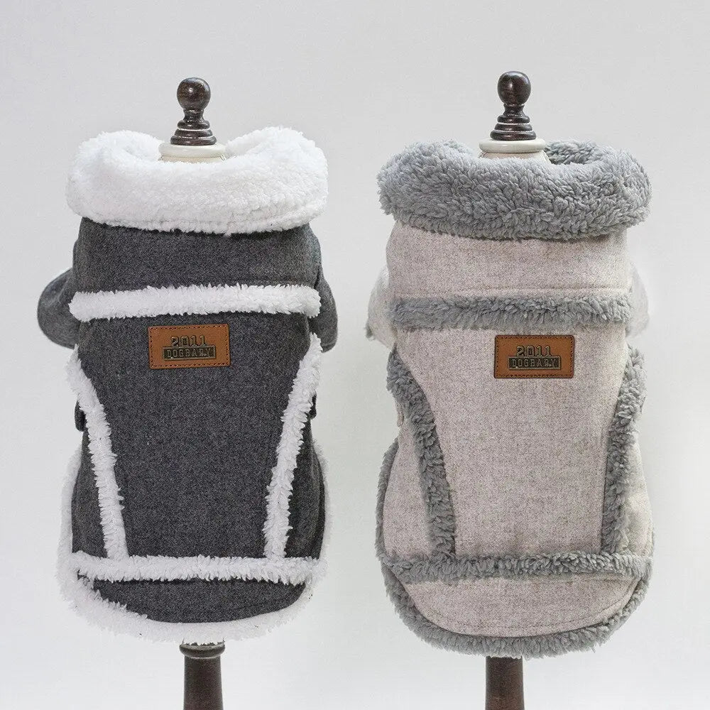 Dog Clothes Winter Pet Dog French Bulldog Jacket Thick Warm Dog Coat - MaJuah