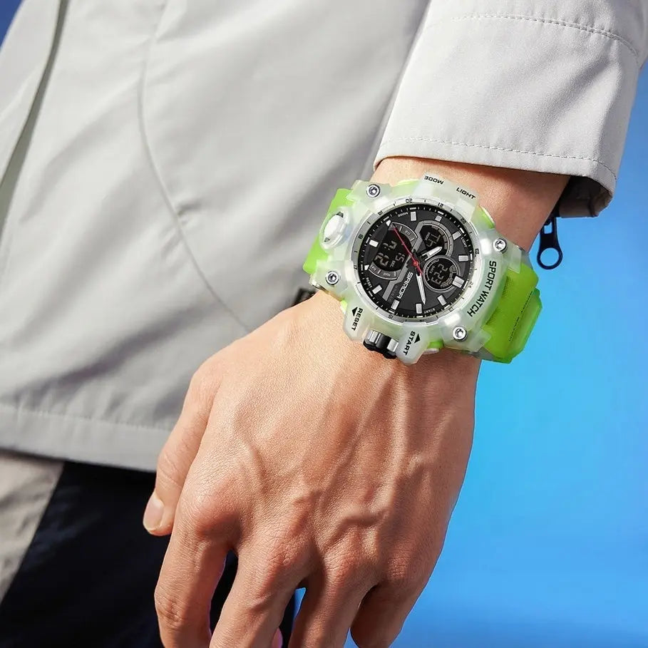 Dried Shrimp Cool Personality Student Fashion Sports Waterproof Electronic Watch - MaJuah