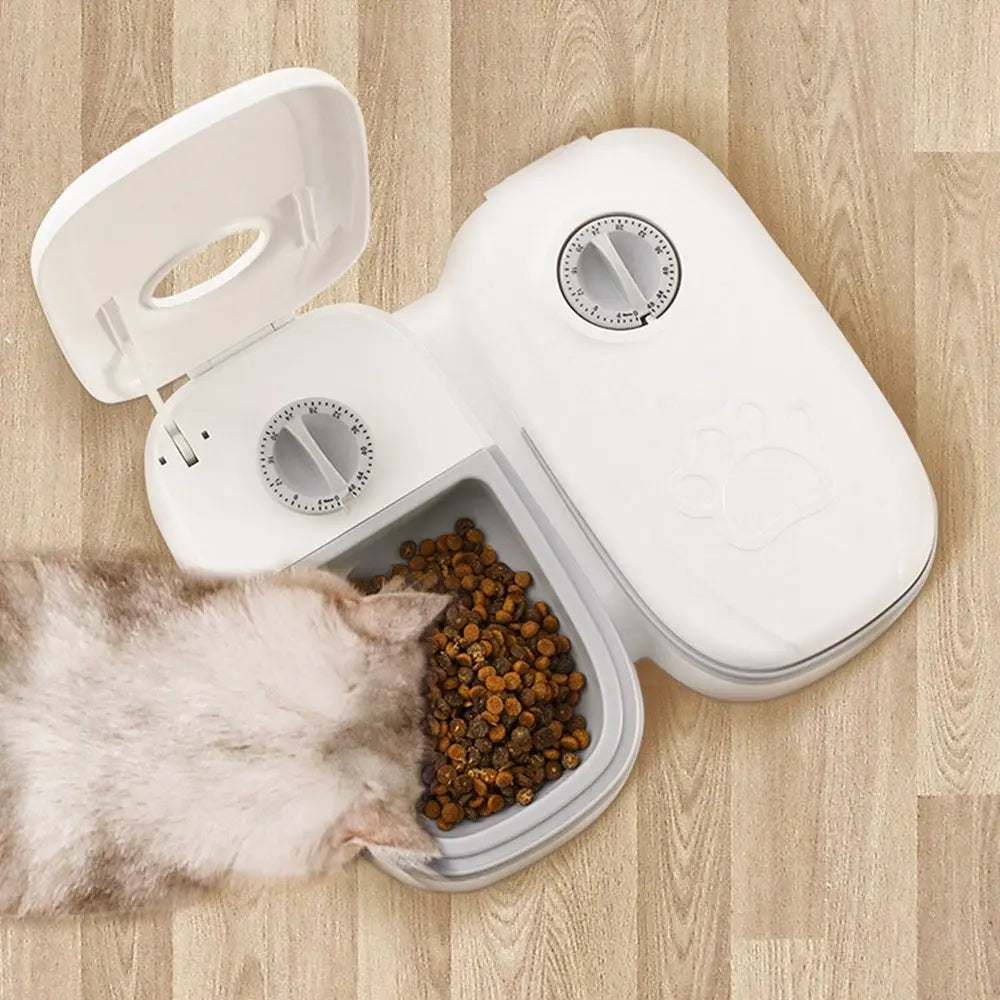 Automatic Pet Feeder Smart Food Dispenser For Cats Dogs Timer Stainless Steel Bowl Auto Dog Cat Pet Feeding Pets Supplies - MaJuah