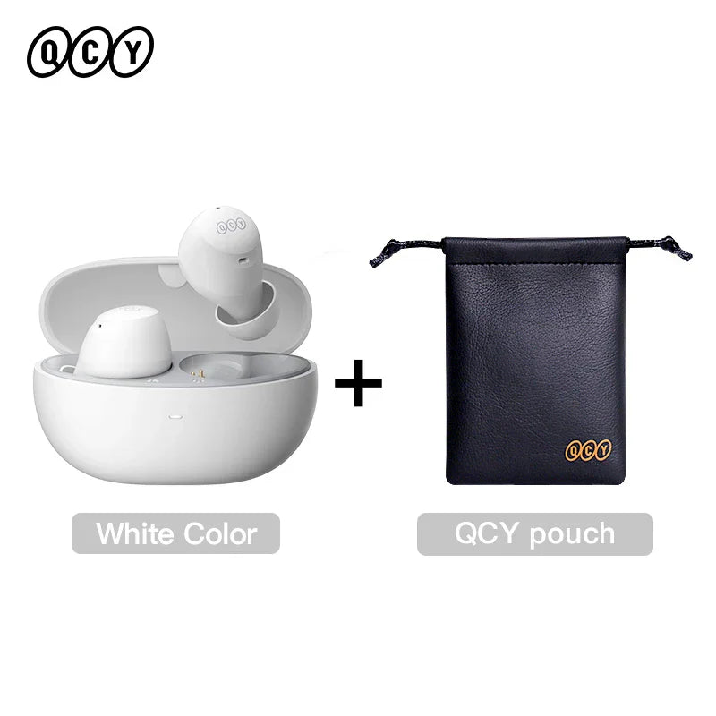 QCY HT07 ANC Wireless Earphones 40dB Noise Cancelling TWS Earbuds 6 Mic AI HD Call Bluetooth 5.2 HiFi Headphone 32H Playback, Ships From - CHINA