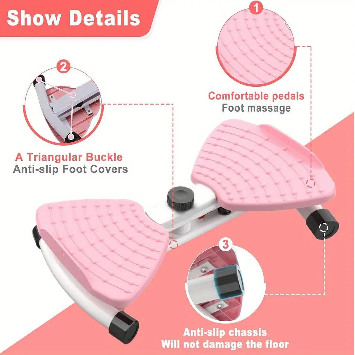 Waist Twist Exercise Machine, A Machine Designed For Weight Loss And Core Abdominal Exercises, With Foot Massage And Weight Loss Capabilities. It Is A Noise Free Home Gym Exercise Equipment For Both M - MaJuah