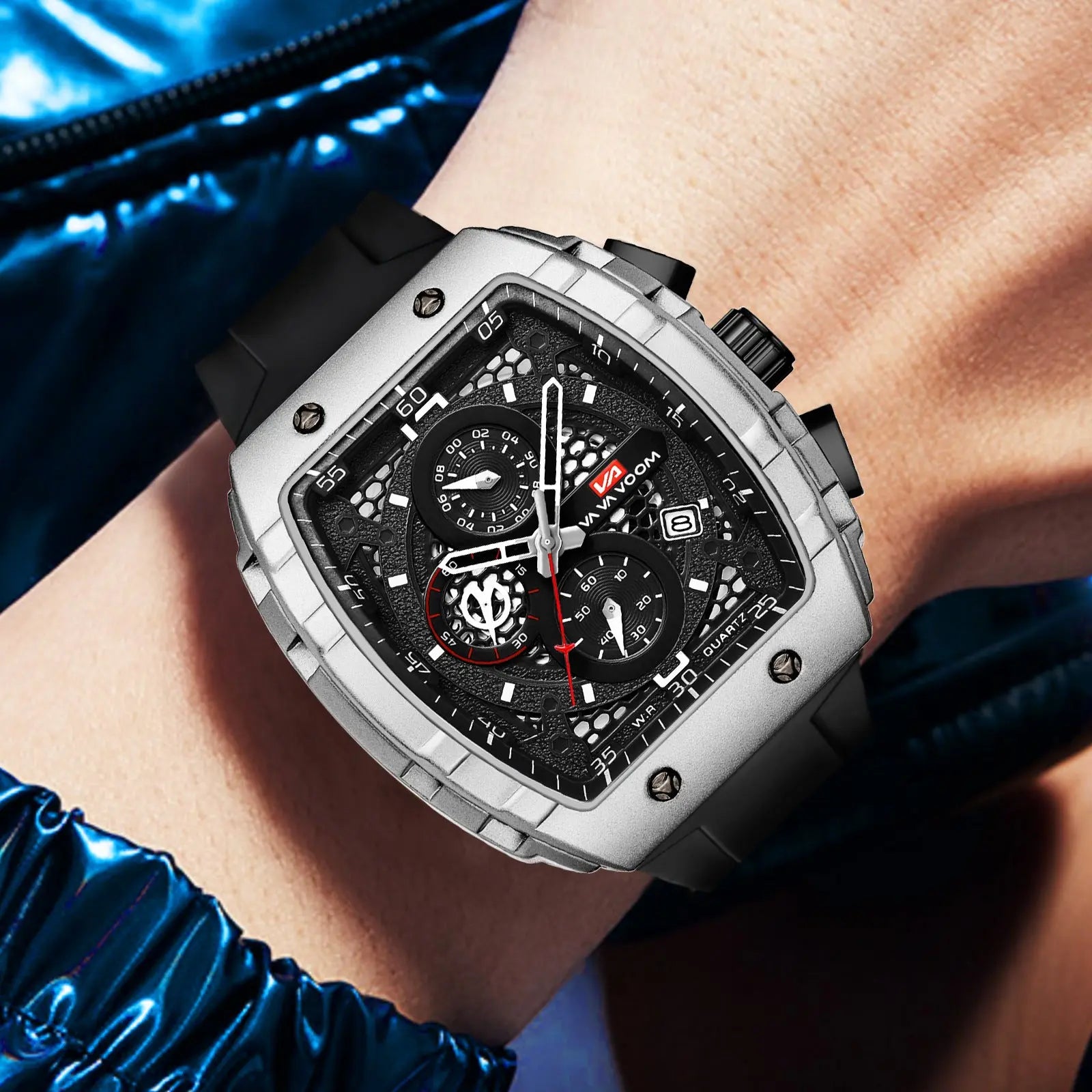 Multifunctional Business Waterproof Calendar Wine Barrel Non-automatic Mechanical Watch - MaJuah