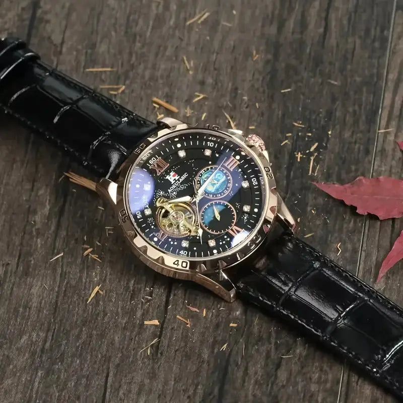 Large Dial Hollow Automatic Mechanical Watch - MaJuah