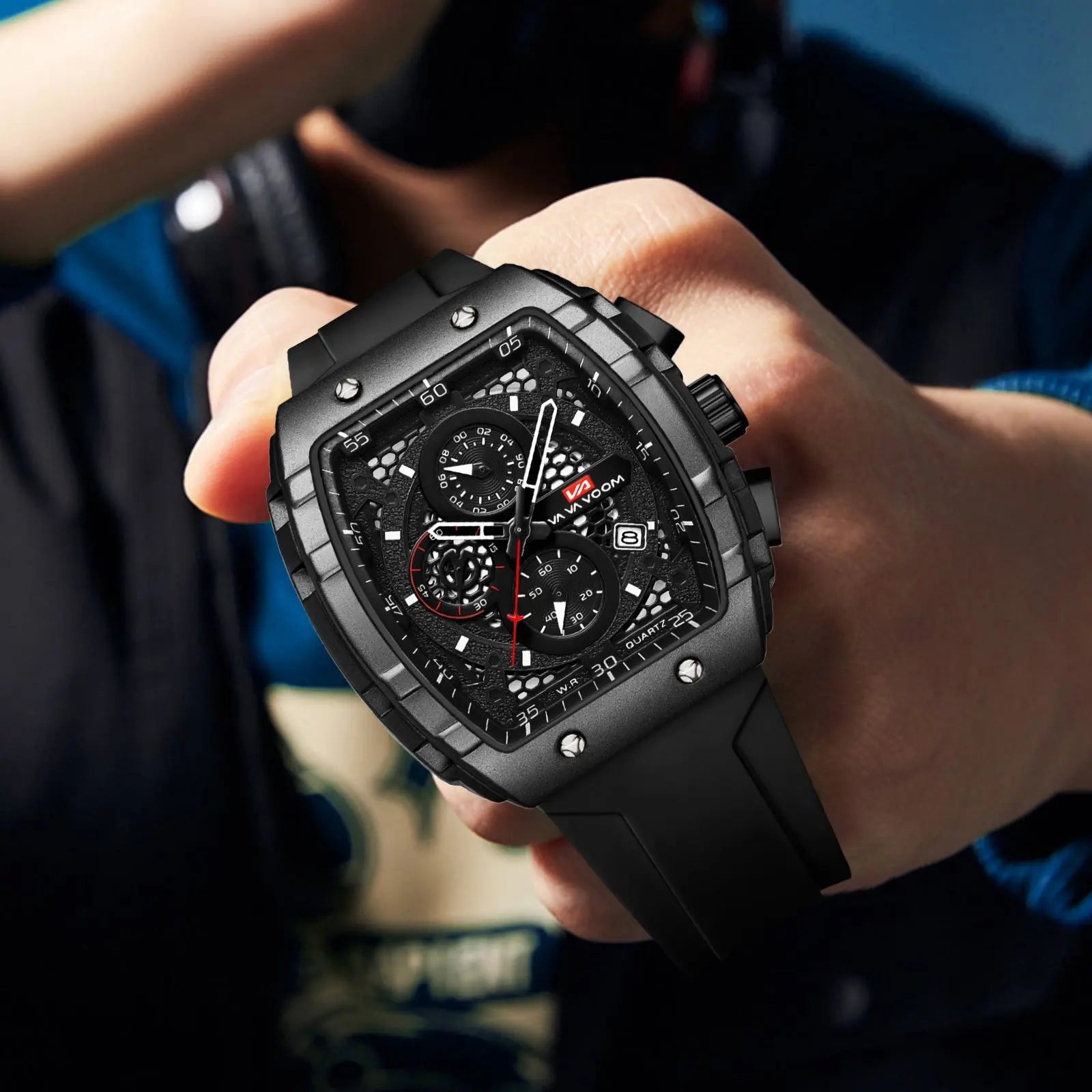 Multifunctional Business Waterproof Calendar Wine Barrel Non-automatic Mechanical Watch - MaJuah