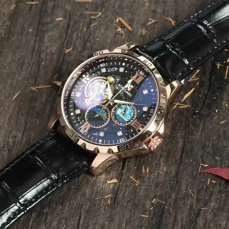 Large Dial Hollow Automatic Mechanical Watch - MaJuah