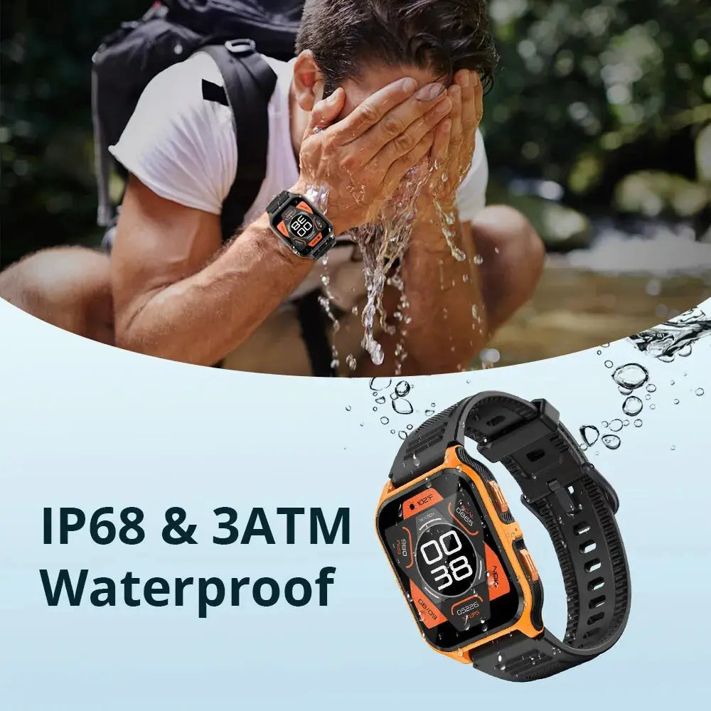 COLMI P73 1.9" Outdoor Military Smart Watch Men Bluetooth Call Smartwatch For Xiaomi Android IOS, IP68 Waterproof Fitness Watch - MaJuah