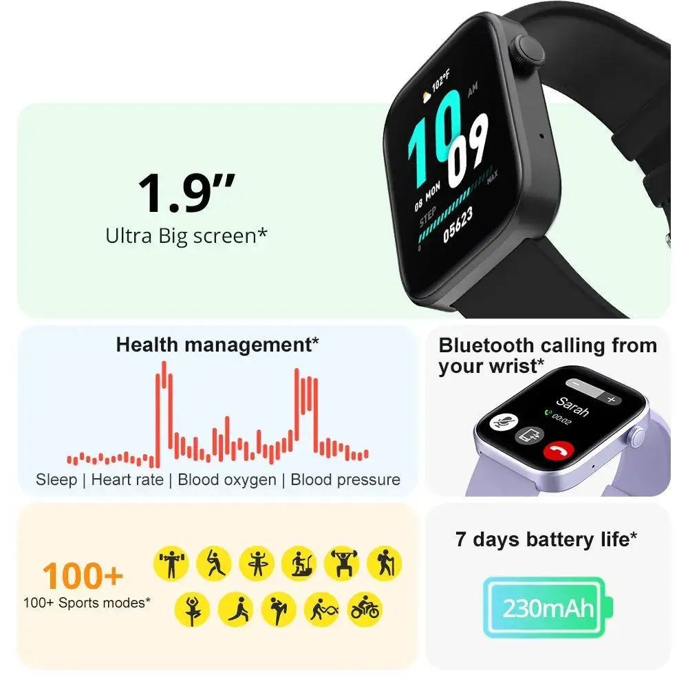 COLMI P71 Voice Calling Smartwatch Men Health Monitoring IP68 Waterproof Smart Notifications Voice Assistant Smart Watch Women - MaJuah