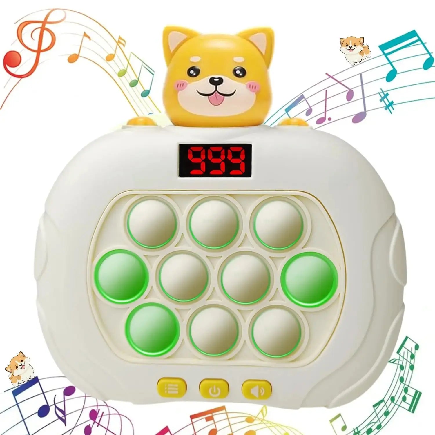 Electronic Pop Push Quick Push fidget Game Console with LED Display Screen 999 Levels - MaJuah