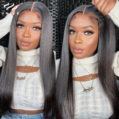 UNice Hair 7x5 13x4 Pre Everything Frontal Wig Human Hair Straight Lace Front Wigs 150% Density Glueless Wig Ready To Wear, Ships From - United States