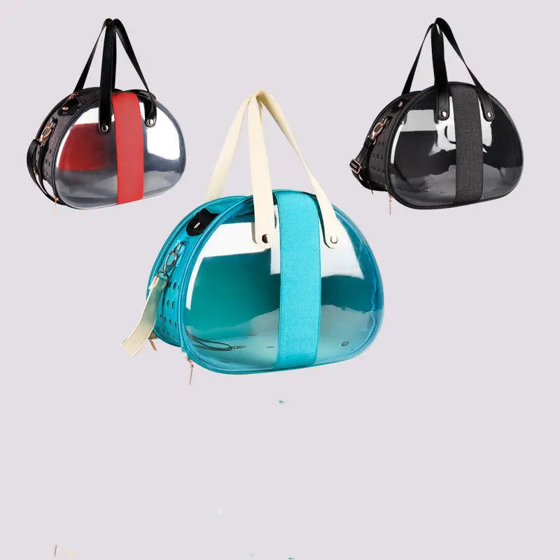 Double Fish Transparent Dog Bag Puppy Cat Cane Backpack Accessory Things Accessoires Bag Products Small Cage Pet Animal Seat Bed Double Fish Transparent Dog Bag Puppy Cat Cane Backpack Access - MaJuah