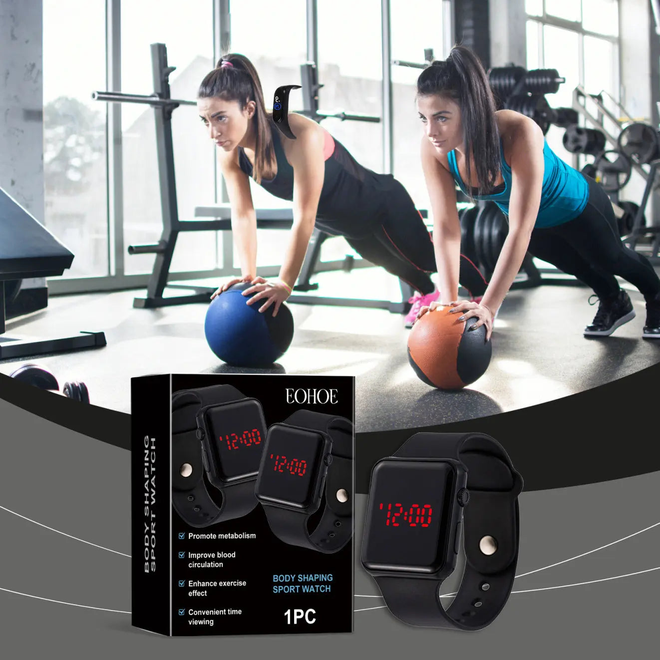 Sports Watch Versatile Fashion Personality Outdoor Fitness Daily Time Management Convenient Sports Watch - MaJuah