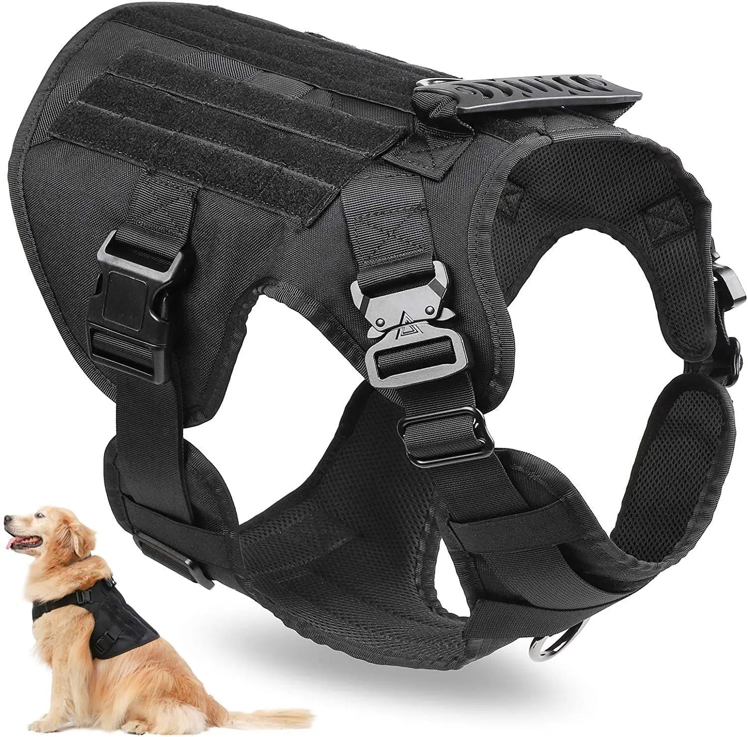 Vest Nylon Water Repellent Tactical Training German Shepherd Dog Chest Strap Explosion-proof - MaJuah