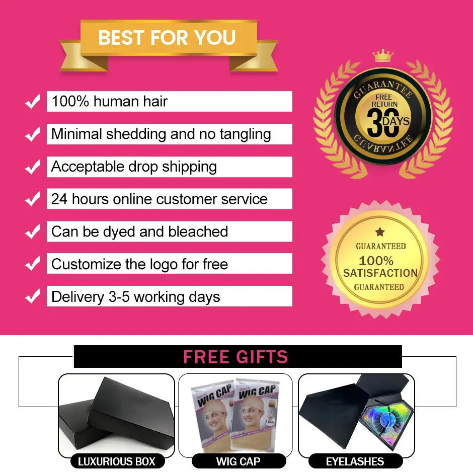 Body Wave Glueless Wigs 100% Human Hair Ready To Wear precut Preplucked HD Lace Frontal Wigs For Women Curly Lace Wigs YAWAWE - MaJuah