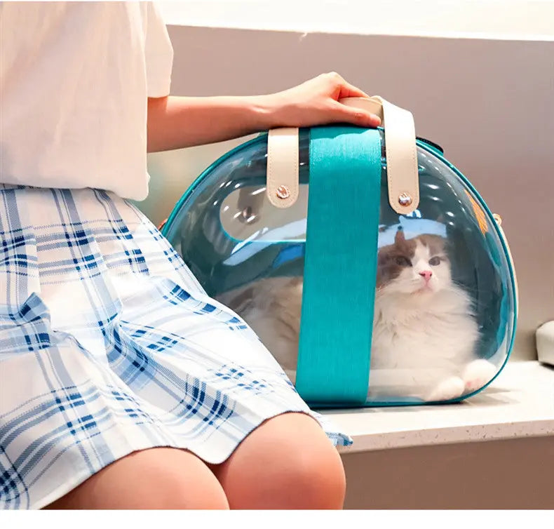 Double Fish Transparent Dog Bag Puppy Cat Cane Backpack Accessory Things Accessoires Bag Products Small Cage Pet Animal Seat Bed Double Fish Transparent Dog Bag Puppy Cat Cane Backpack Access - MaJuah