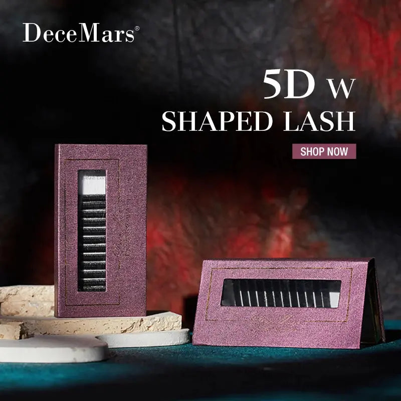 DeceMars 5D - W Shaped Eyelash Extension (12line/Tray) - MaJuah