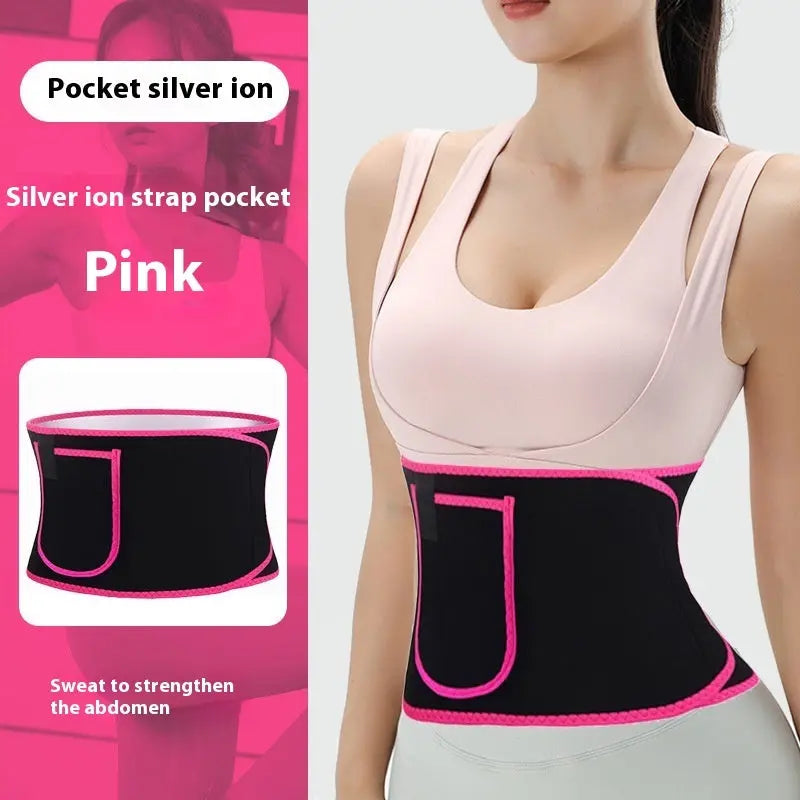 Violently Sweat Waistband Exercise Fitness Belly Contracting Weight Loss Waist Support Trainer - MaJuah