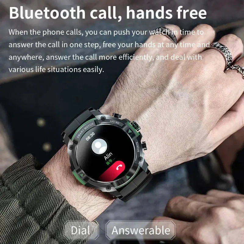 MASX MOSS Ⅱ smart watch 1.43'' AMOLED Display 420mAH bluetooth call Military-grade Toughness Waterproof Sport watch men - MaJuah