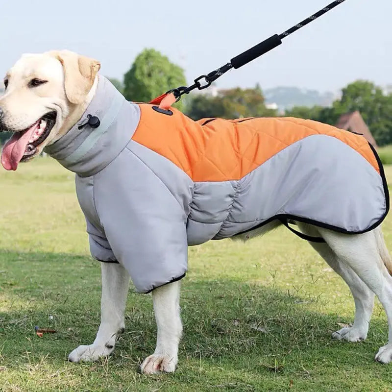 New Winter Dog Coat Waterproof Pet Clothes For Medum Large Dogs Warm Thicken Dog Vest Custome Labrador Jacket - MaJuah