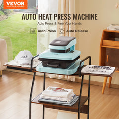 VEVOR Auto Heat Press Machine Kit Tumbler Press 2-in-1 15x15 in for 11-30 oz Tumblers, for Sublimation Heat Transfers Projects, Ships From - United States