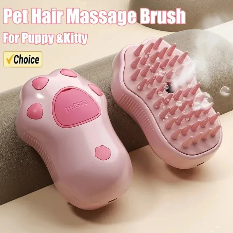 3 in 1 Pet Comb Brush Electric Spray Cat Steam Brush Spray Cat Hair Brushes for Massage Pet Float remover Cat Supplies - MaJuah