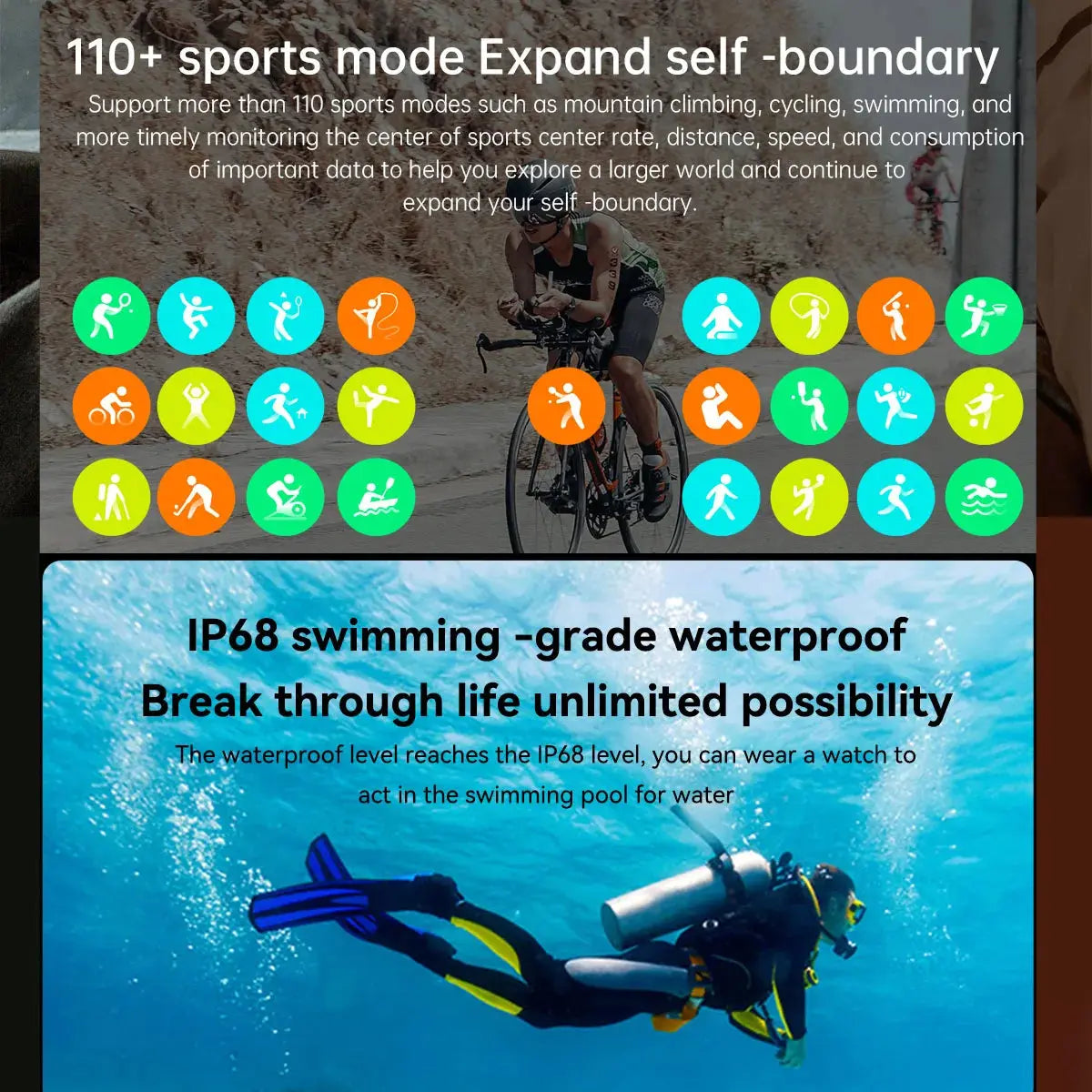 Men Smart Watch Military Healthy Monitor AI Voice Bluetooth Call Fitness Waterproof Sports Smartwatch for IOS Android Phone 2023 - MaJuah