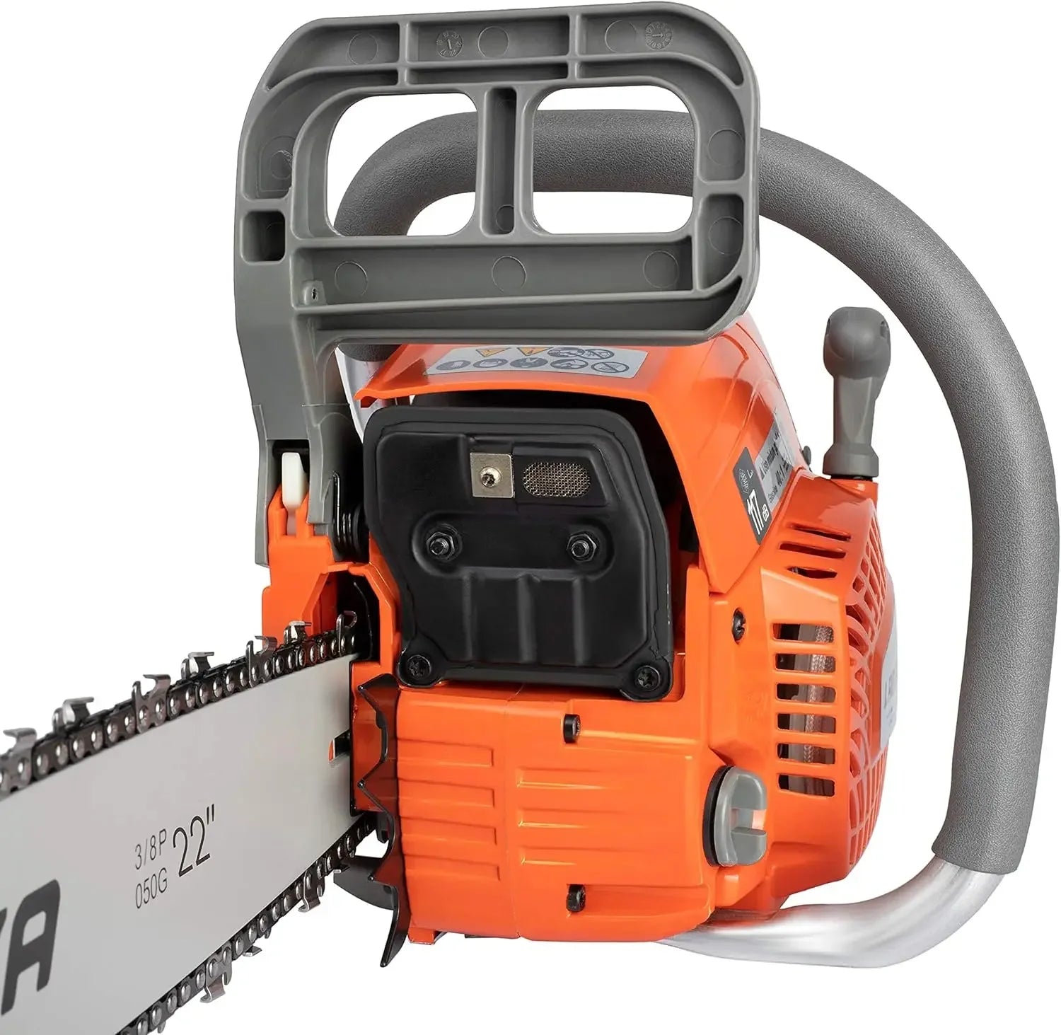PROYAMA 62CC 2-Cycle Gas Powered Chainsaw, 22 Inch 18 Inch Handheld Cordless Petrol Chain Saw for Tree Wood Cutting