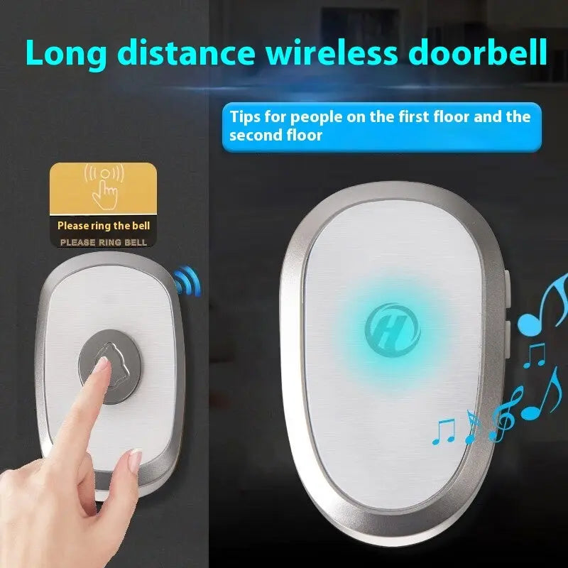 Doorbell Wireless Home Electronic Ultra Distance Unlimited Villa Waterproof Remote Control - MaJuah
