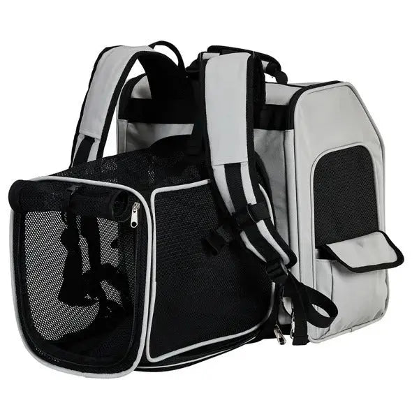 Pet Carrier Backpack, Expandable Cat Dog Carrier With Back Extension, Breathable Mesh Travel Backpack For Small Dogs Cats, Soft-Sided Pet Backpack Holds Up To 26 Lbs - MaJuah